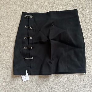 Cider Paper Clip Mini Skirt